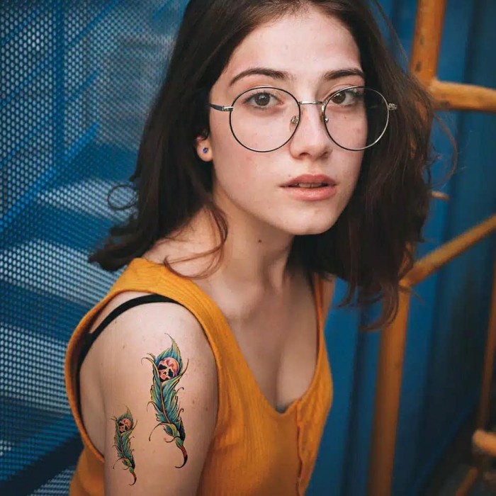 tatoo sticker temporary / temporary tattoo / tato stiker skull