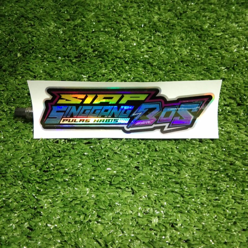 stiker premium hologram # sticker kata2 banjar #  siap singgang