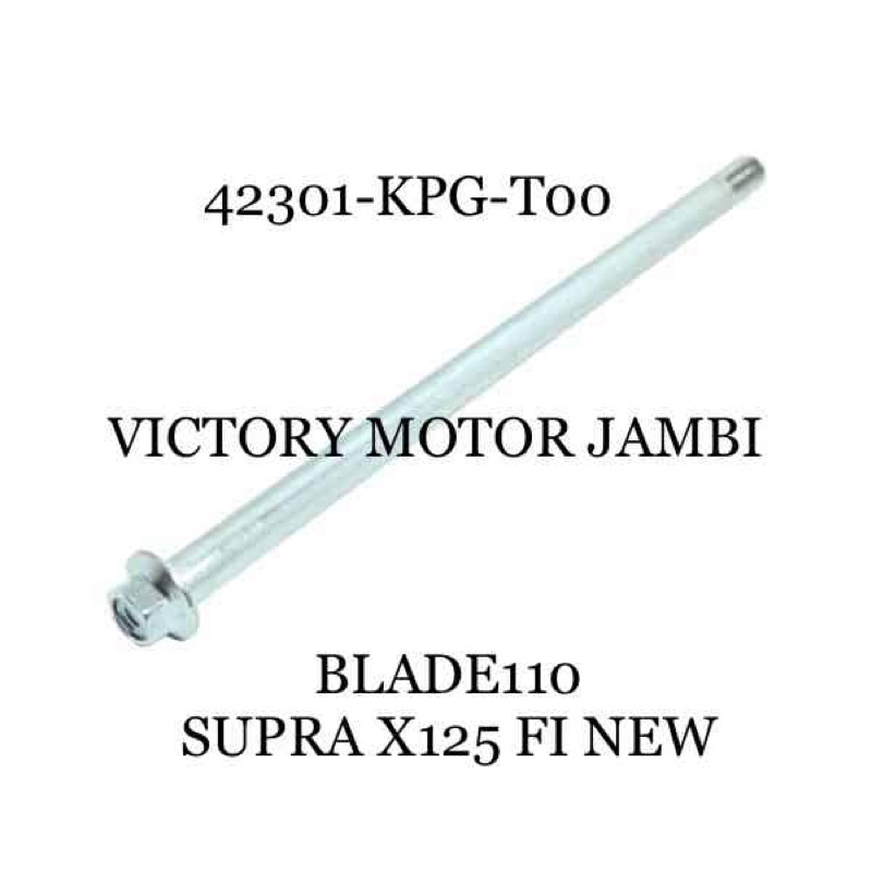 AS RODA BELAKANG SUPRA BLADE110 42301-KPG-T00 HONDA AHM