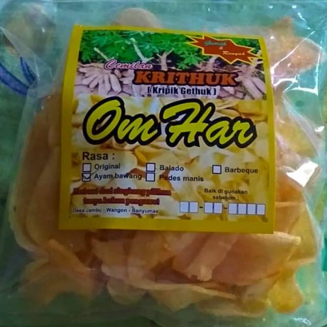 

Krithuk(keripik gethuk khas Purwokerto)