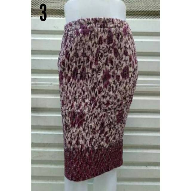 Promo Rok Span Pendek Plisket Semi Sutra