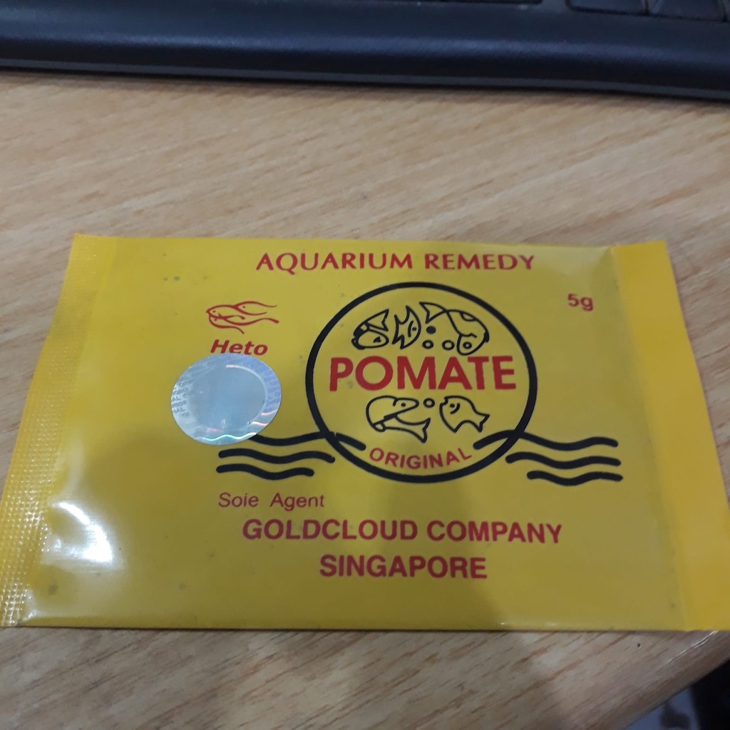 JUAL OBAT IKAN POMATE SINGAPORE PRODUCT HETO 5 GR IKAN