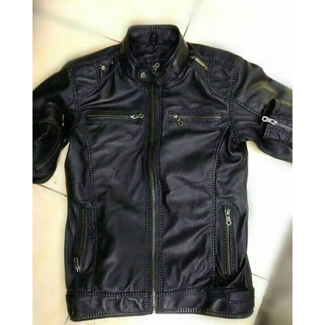 jaket kulit domba super sulam asli Garut 100%kulit asli garut