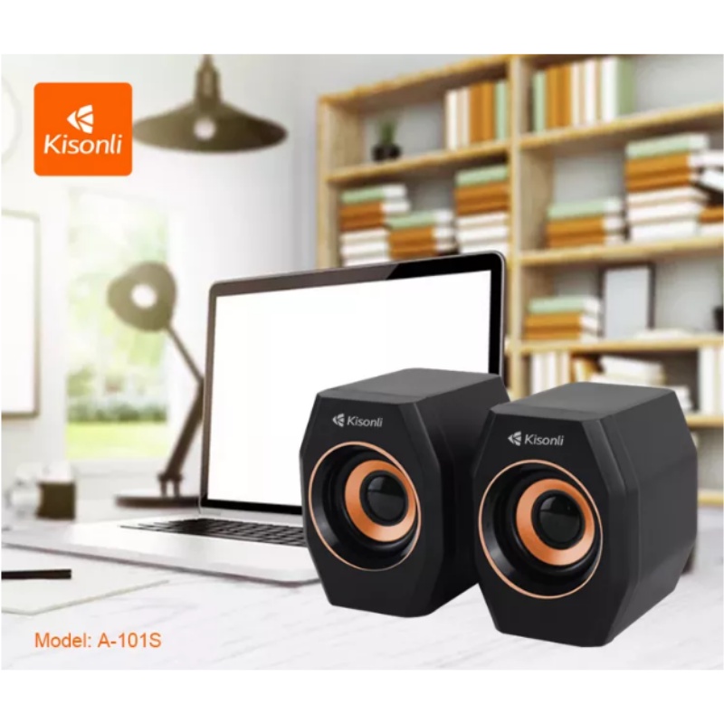 Speaker Aktif Portabel Aux 3.5mm Komputer Laptop A-101S - ACS