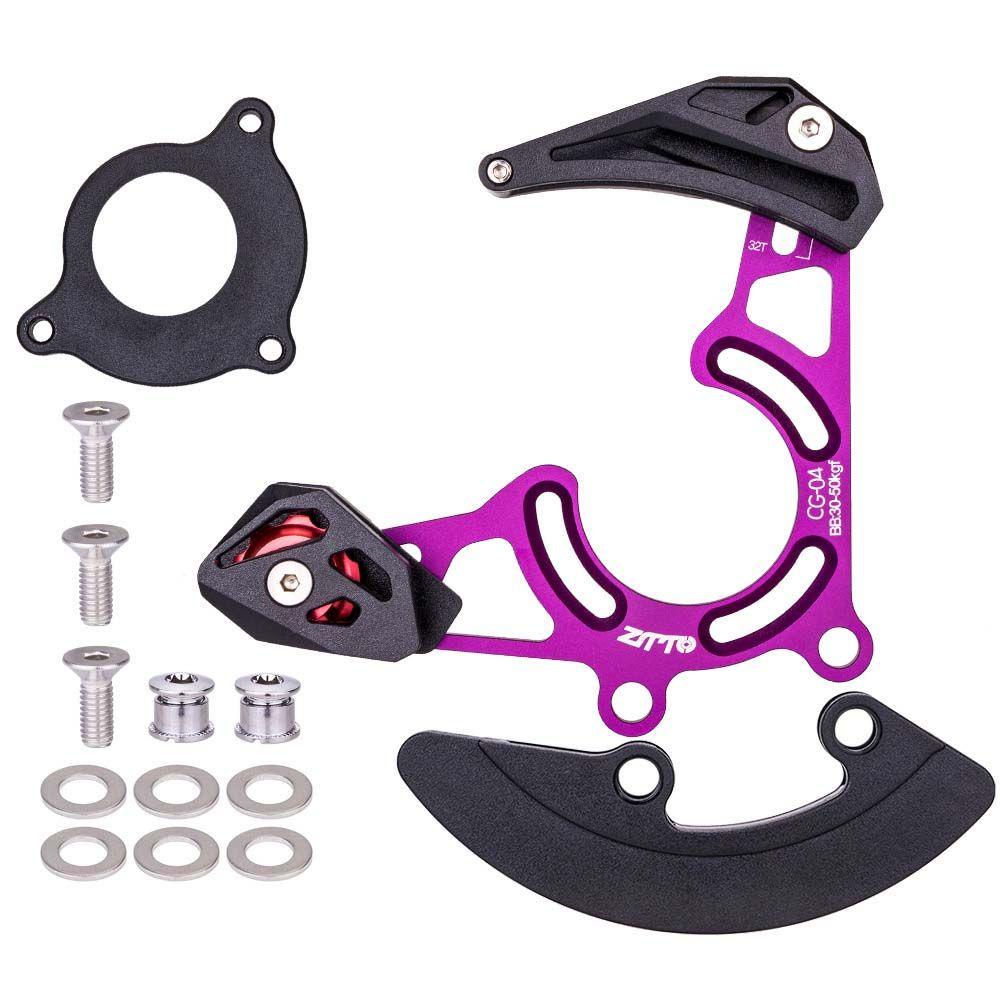 Lanfy Sepeda Rantai Panduan Anti-drop Tahan Lama Adjustable Bersepeda Bagian Chainguide Chainring Pelindung Plat Rantai Pelindung BB Mount Single Speed Bicycle Tensioner