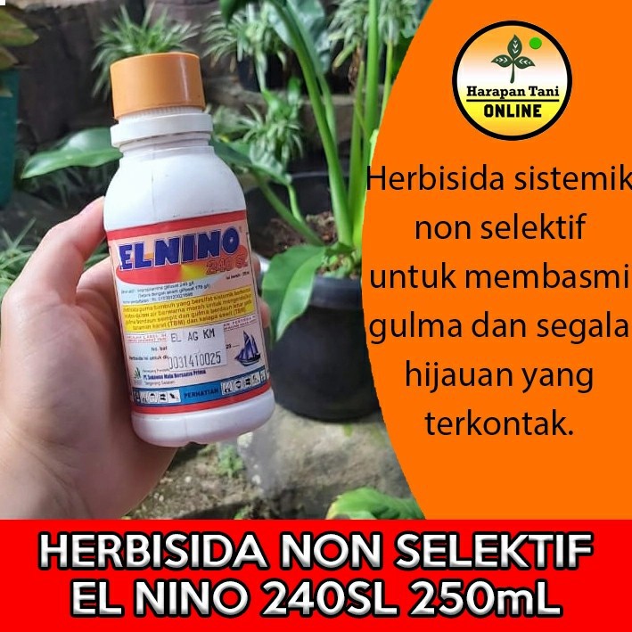 El Nino 240SL 250mL | Herbisida Gulma Sistemik Non Selektif | Cocok Untuk Perkebunan
