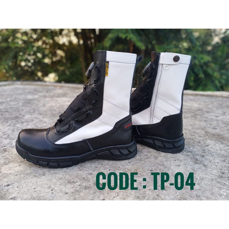 SEPATU PDL TALI PUTAR & TALI BIASA PROVOS TNI / POLRI