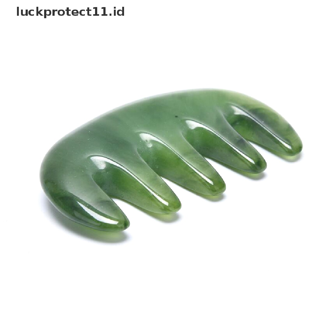 &lt; Luckprotect11. &lt; LuckproteksiId &gt; Alat Pijat Gua Sha Kristal Alami Untuk Wajah / Mata / Hidung