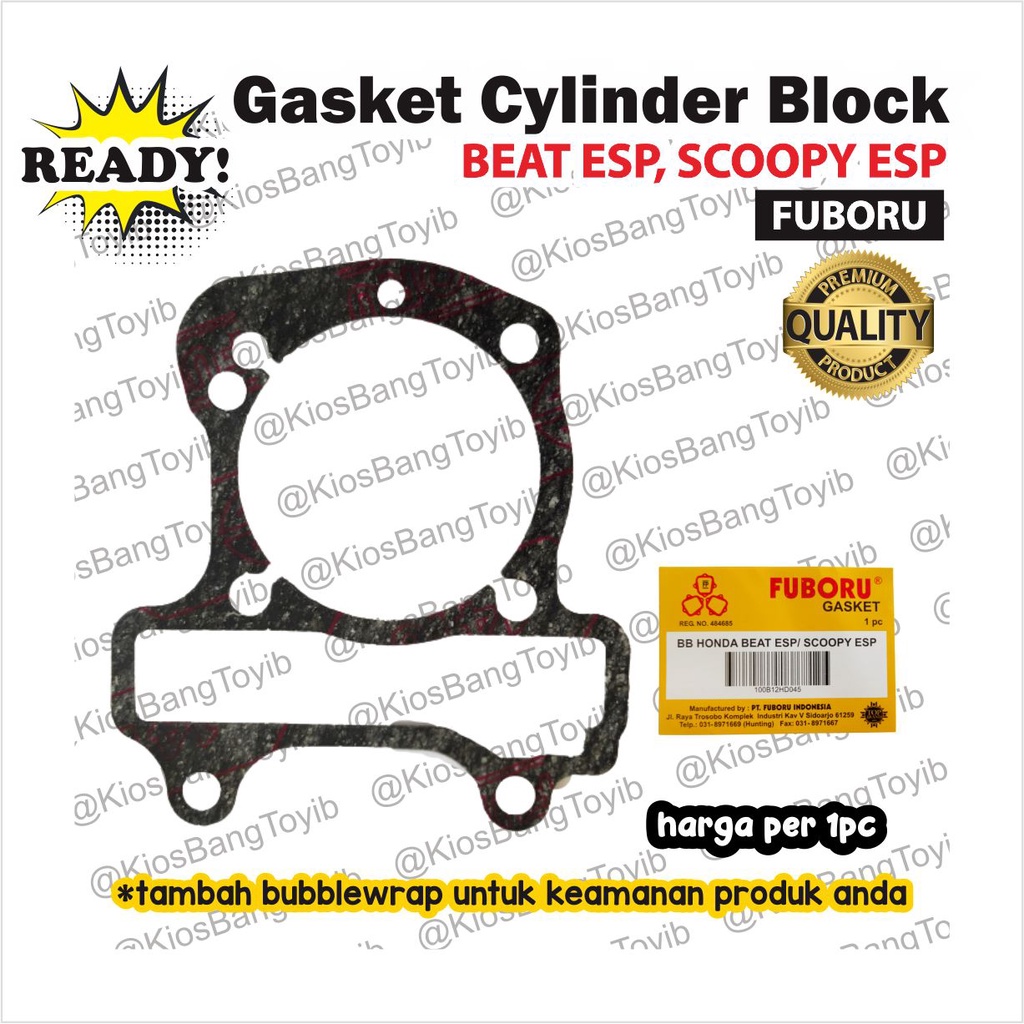 Packing Gasket Cylinder Block (BB) Honda Beat ESP Scoopy ESP (FUBORU)