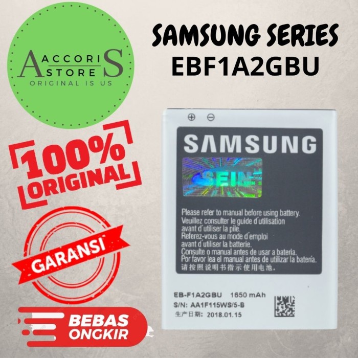 Batre baterai samsung S2/i9100  EB-F1A2GBU ORI 100%  (SAMSUNG)