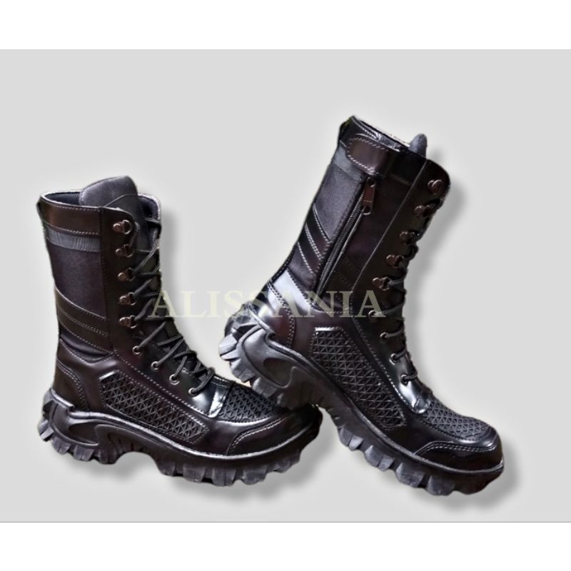 SEPATU SAFETY PDL  PRIA TACTICAL RESLETING UJUNG BESI TNI/POLRI/SECURITY