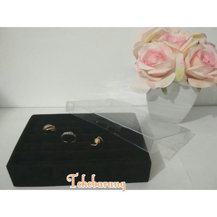 Pajangan Cincin Satuan Koleksi Nampancincin Ring 10x15cm Perhiasan Aksesoris Kotak Tempat Cincin