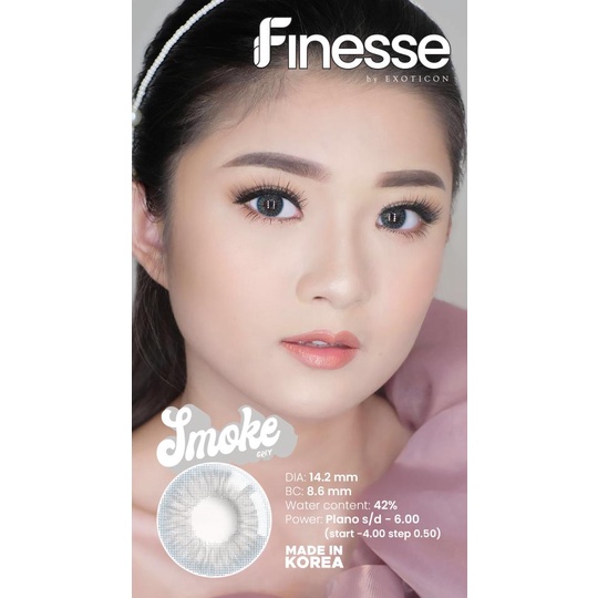 SOFTLENS X2 FINESSE SMOKE GREY (-050 S/D -600) 14.2 MM BY EXOTICON