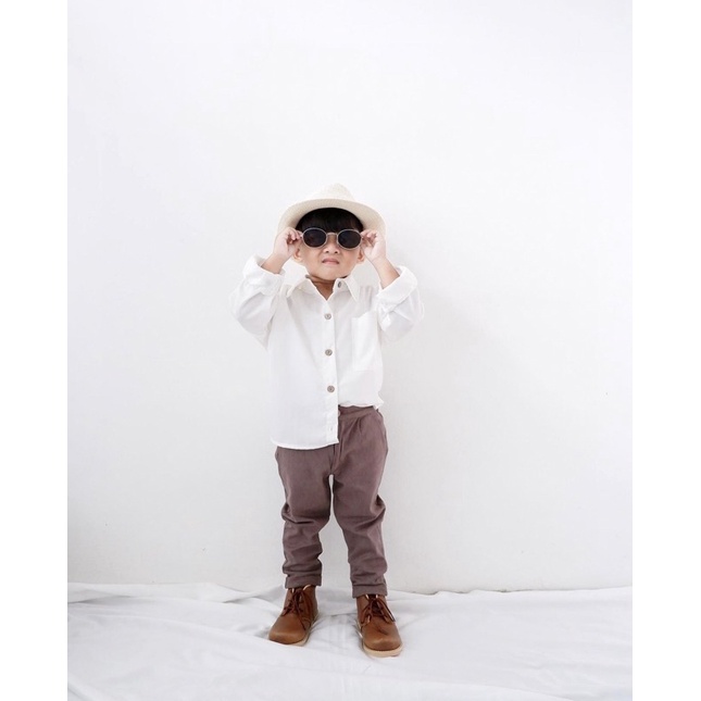 NICOLE BASIC OVERSIZED SHIRT Kemeja Anak Polos