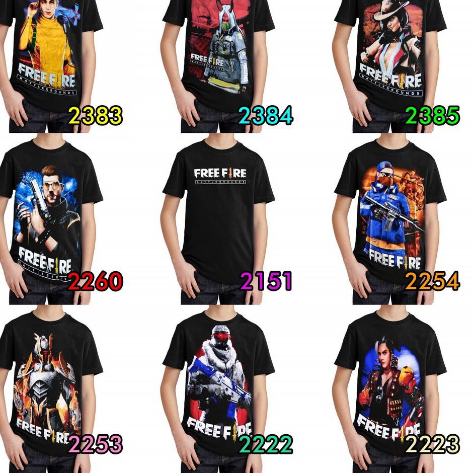 KAOS ANAK 3D ANIME TSHIRT ANAK KAOS OBLONG GAMBAR KARTUN FF PUBGG Shopee Indonesia