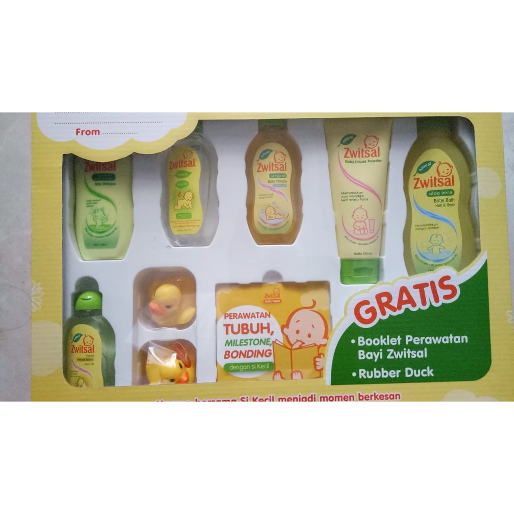 Perlengkapan bayi Zwitsall Baby Spa Gift Box/Lotion Bayi/ Perlengkapan Mandi Bayi (1 Set) gift box