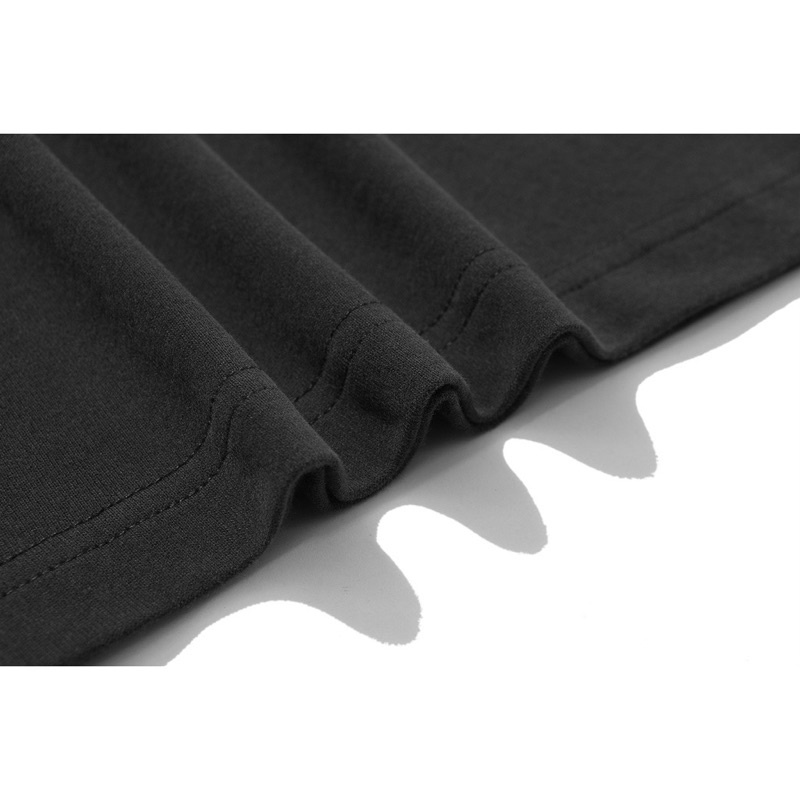 Atasan lengan panjang polos Unisex Cotton Combed 24s