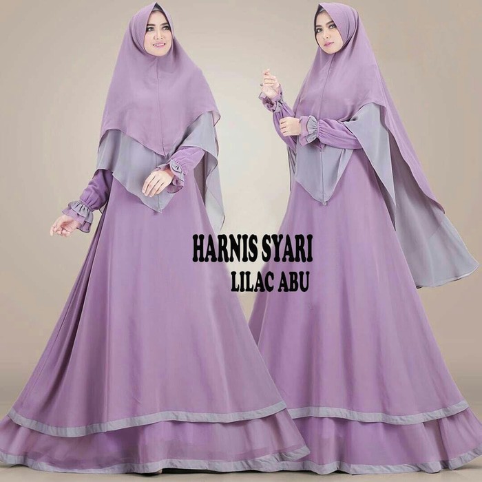 GAMIS SYARI ANNAJAH CAPUCCINO 900GR 110 140 ALLSIZE GAMIS SYARI BUSUI CADAR CREPE HQ POLOS MURAH I.