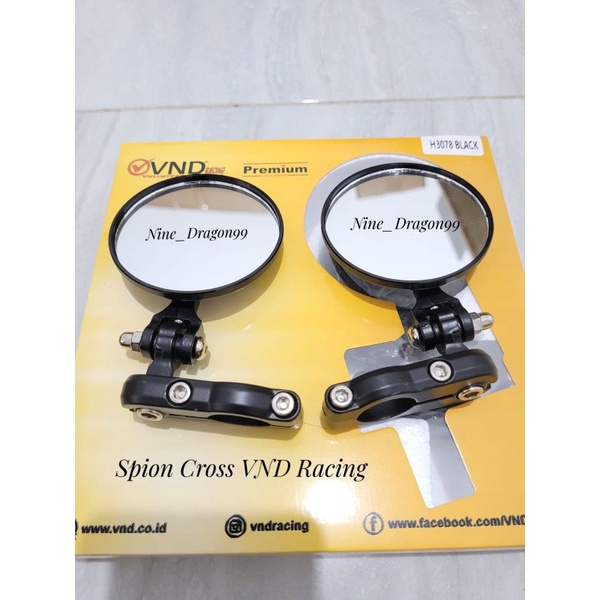 Spion Cross VND Racing Supermoto D-Tracker KLX 150 CRF 150 WR Beat Street Pemasangan Di Stang Motor Universal