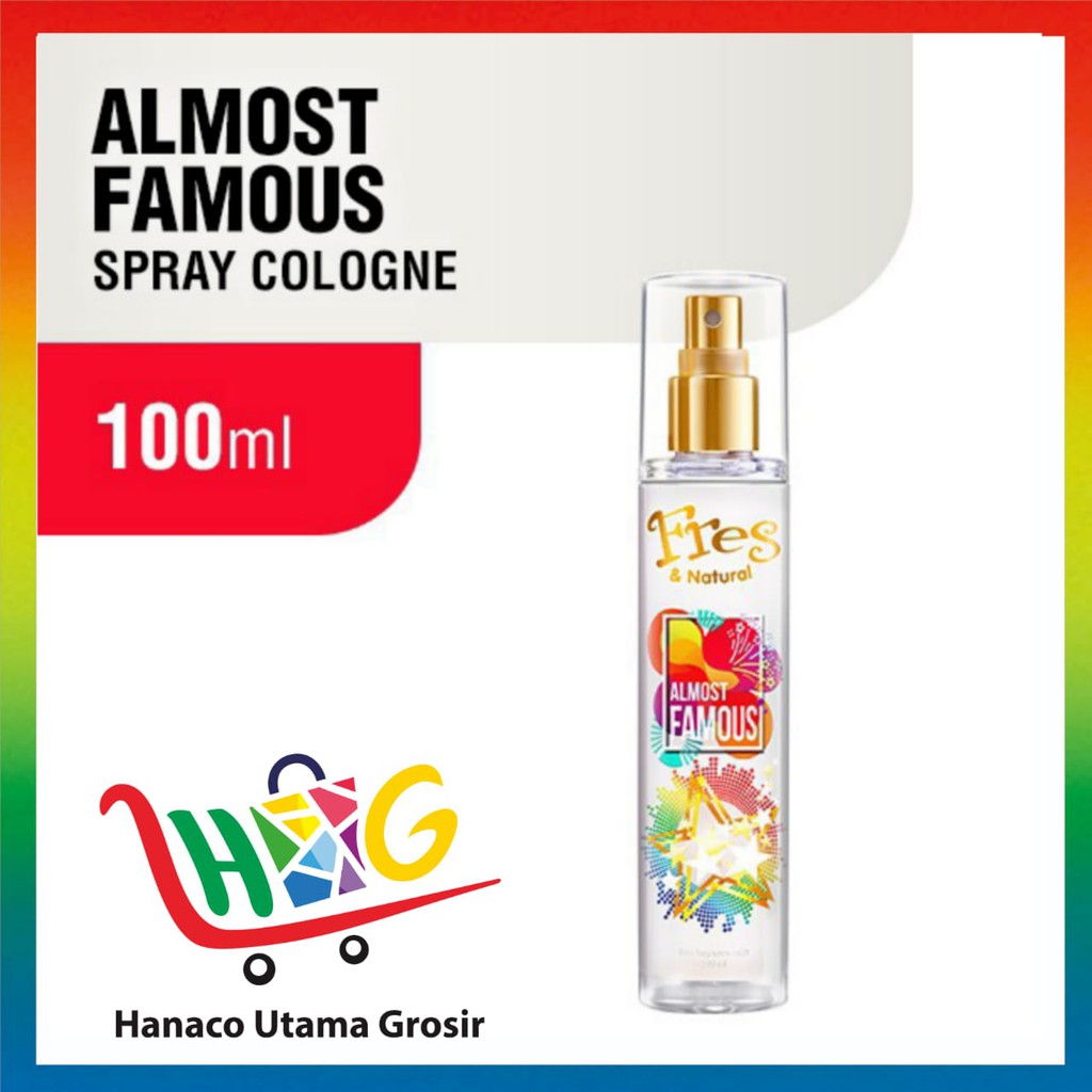 Fres &amp; Natural Spray Cologne - 100 ml