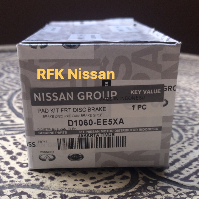 Kampas Rem Depan/Brakepad Depan Nissan Grand Livina L11 Original