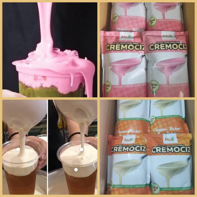 

CREMOCIZ Cheese cream topping Original / Pink 1kg bt