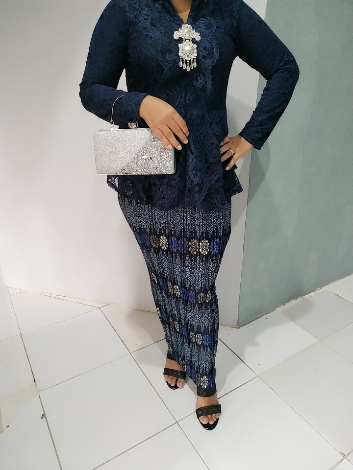 Couple Babydoll Long Hand Melati Silver/brukat/sarimbit
