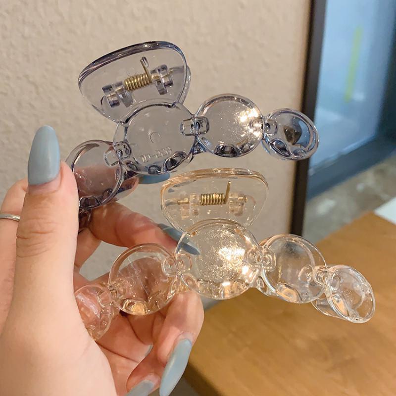 1PC Ins Style Large Vintage Hair Clip Acrylic Solid Color Simple Hairpin Face Wash Makeup Hair Accessories