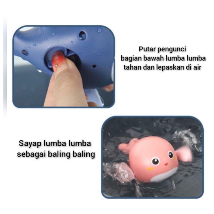 Mainan Mandi Anak Bayi Kura Kura Dolphin bebek Kepiting Lumba Berenang Di Kolam Renang / Bak Mandi Mainan Air Lucu LC