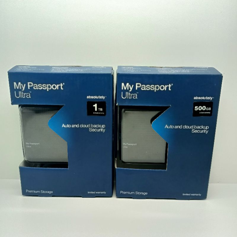 HARDISK EKSTERNAL WD PASSPORT USB 3.0 BARU. PROMO HDD 500GB 1TB FOR LAPTOP PC DLL