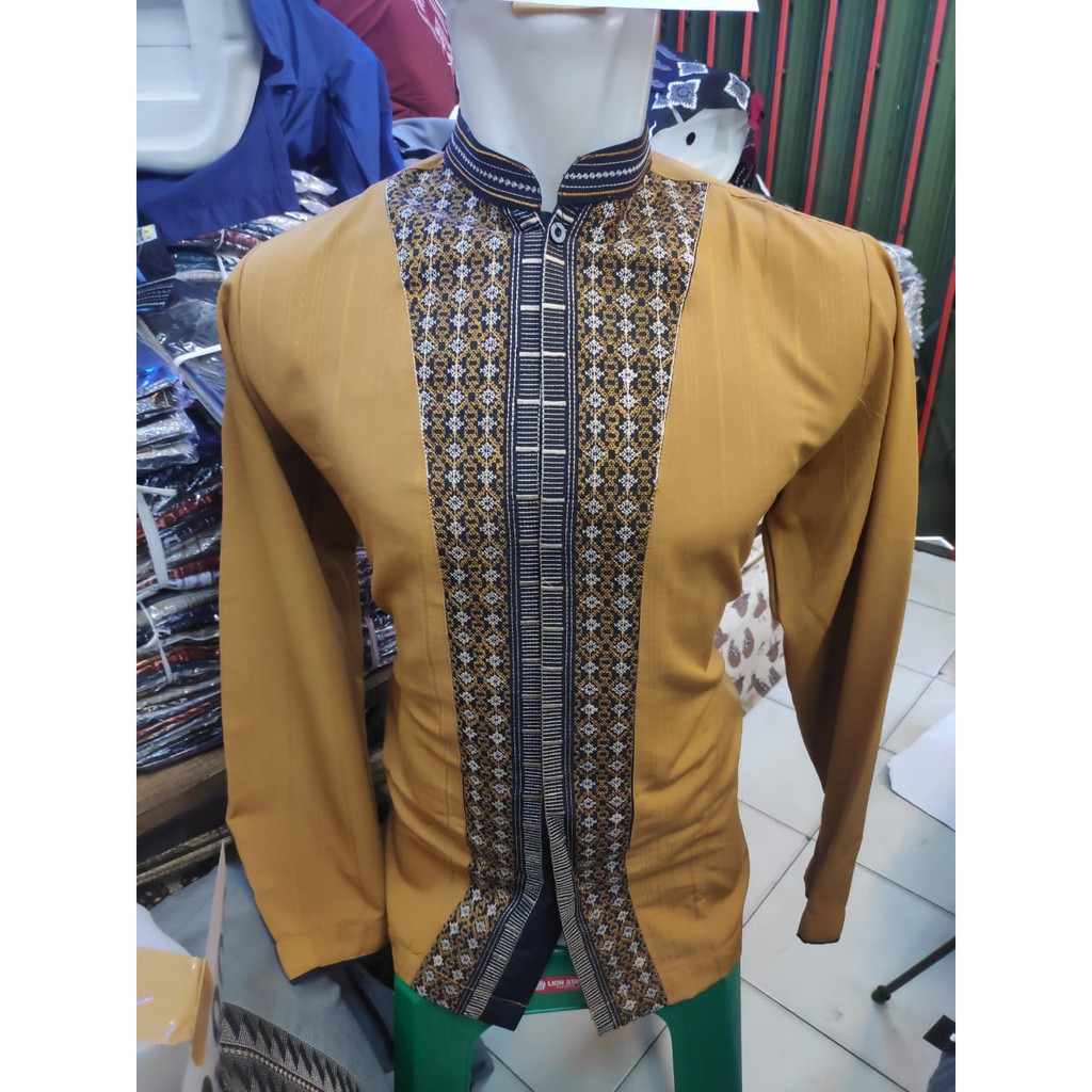 ZAASHAN BAJU KOKO LENGAN PANJANG BAHAN SEMI SUTRA | M to XL