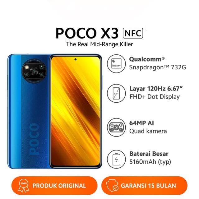 Xiaomi Poco X3 NFC [6GB+64GB - 8GB+128GB] Snapdragon 732G - 64MP Quad Camera Garansi Resmi Indonesia-2