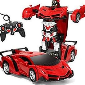 RC TRANSFORMER MOBIL REMOT JADI MOBIL BATRAI CAS, MOBIL JADI ROBOT