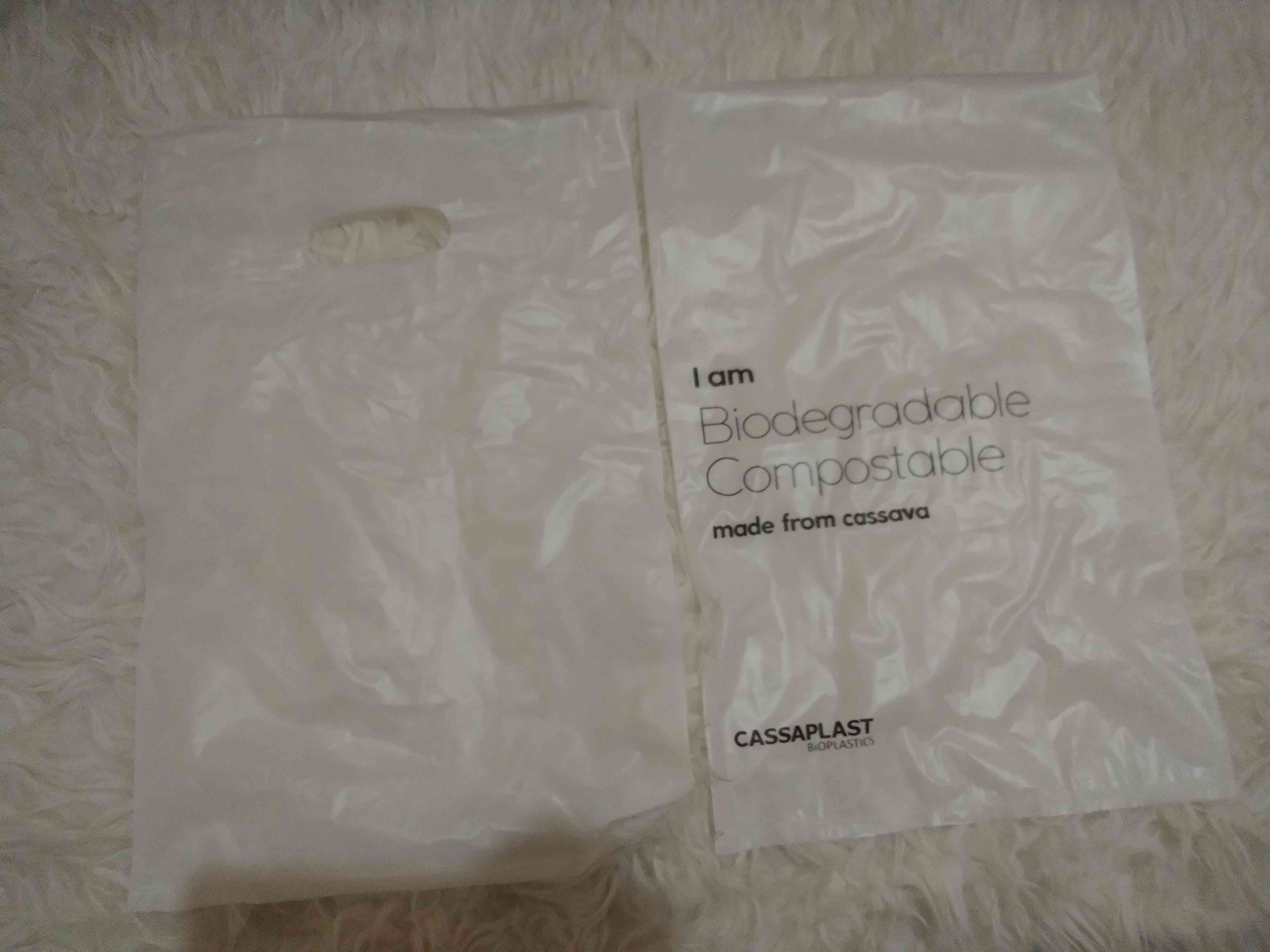 10pcs Kantong Plastik Organik Singkong Lubang Oval Ukuran M