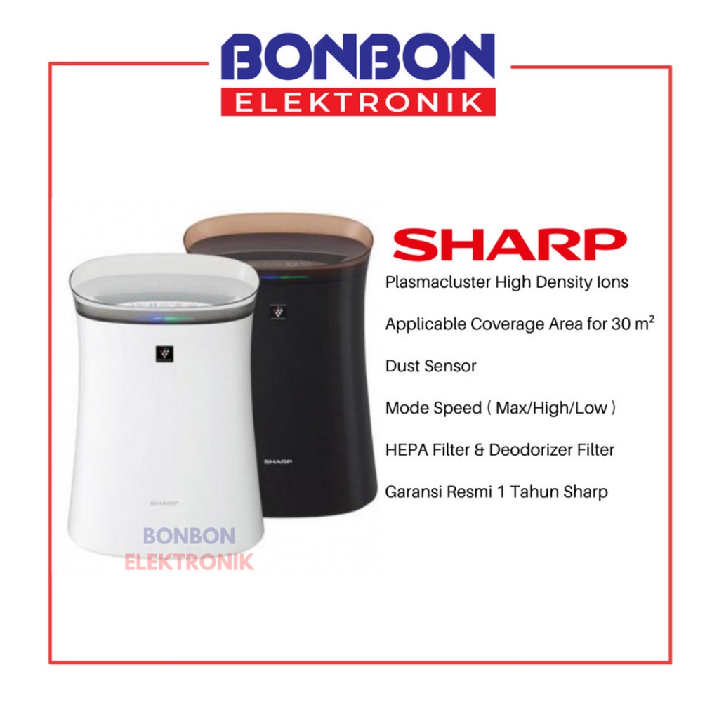 Sharp Air Purifier FP-F40Y-T/W / FPF40Y 30m Plasmacluster Anti Virus FP F40Y T W