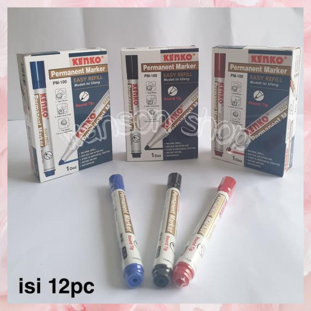 

Spidol Kenko Permanent Marker - Merah