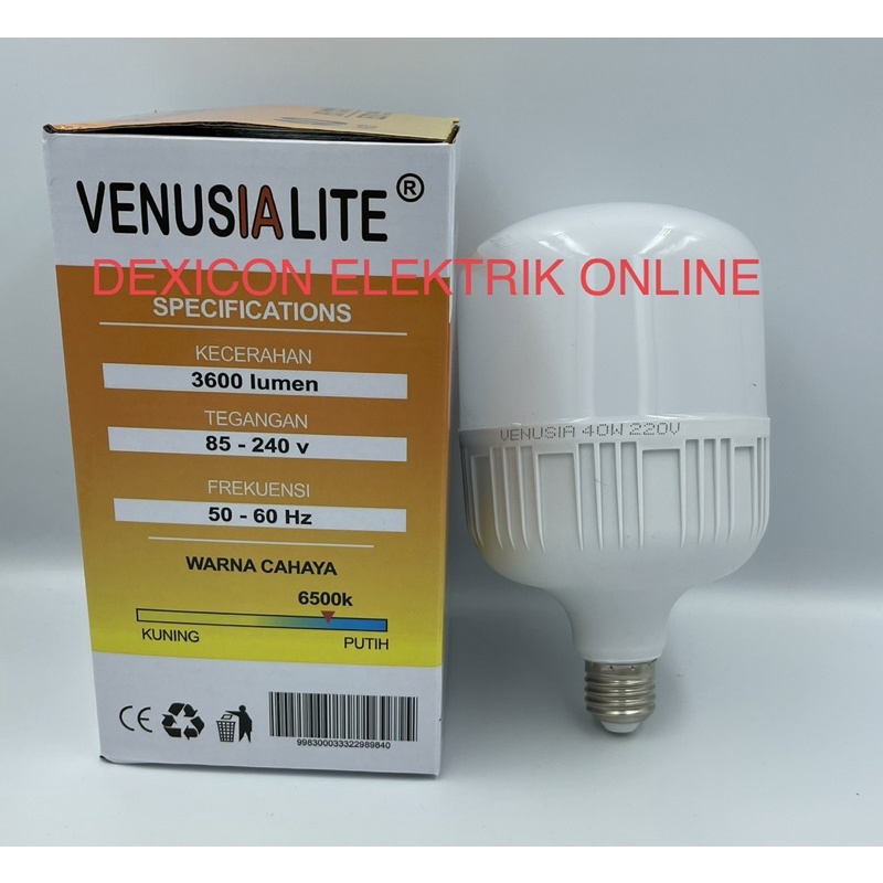 bohlam venusia 40 watt/lampu led 40 watt/bohlam led terang putih/bohlam led murah/jual bohlam murah/grosir bohlam led murah