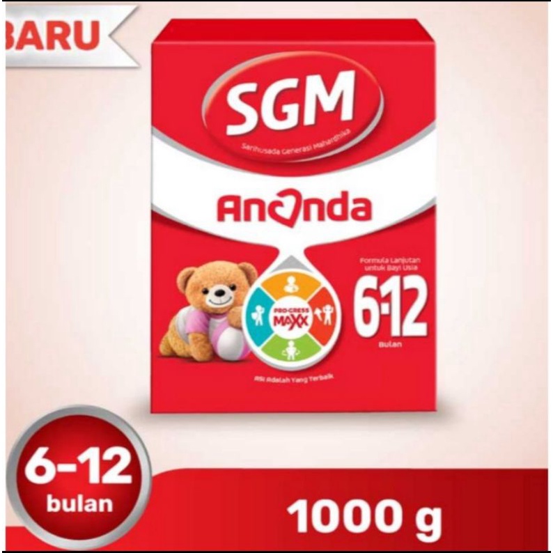 SGM Ananda  Susu Formula Bayi 6-12 bulan 1000gr