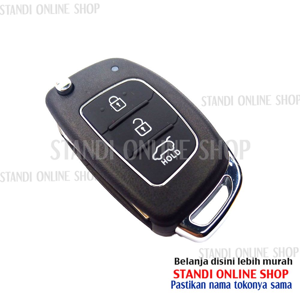 Remote Set Komplit Kunci Lipat Mobil Hyundai Santa Fe 433Mhz ID46 OEM