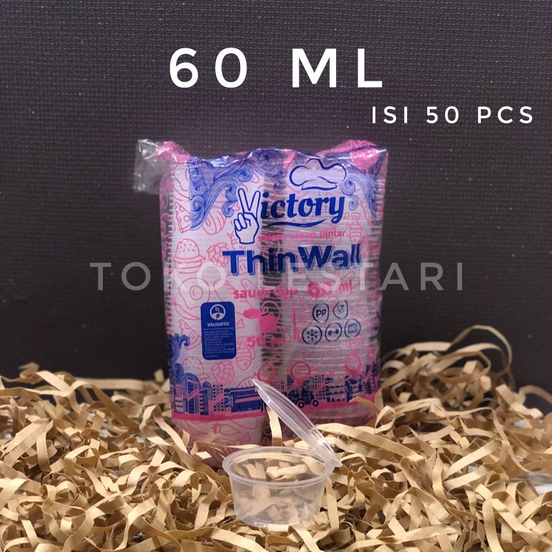 Tempat Saus Plastik / Saus Container Victory 60 ml