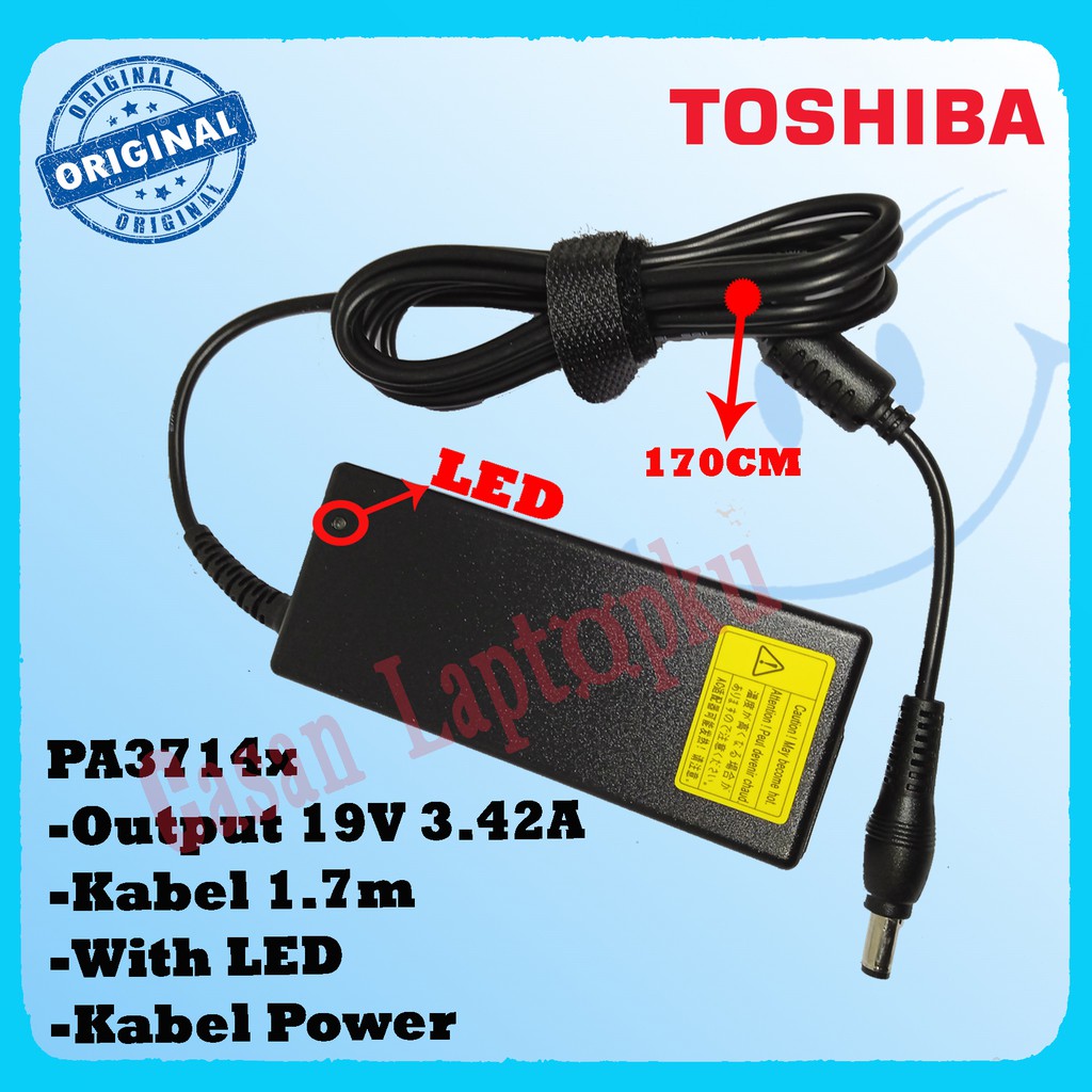 Charger Laptop Toshiba Original L745 Satellite C640 L645