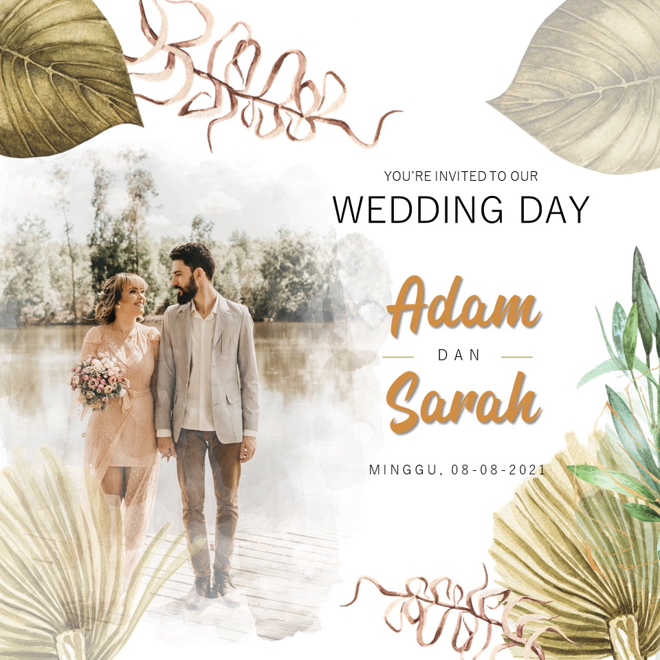 Undangan Digital Elegan | Undangan Video | Undangan Pernikahan DG-78