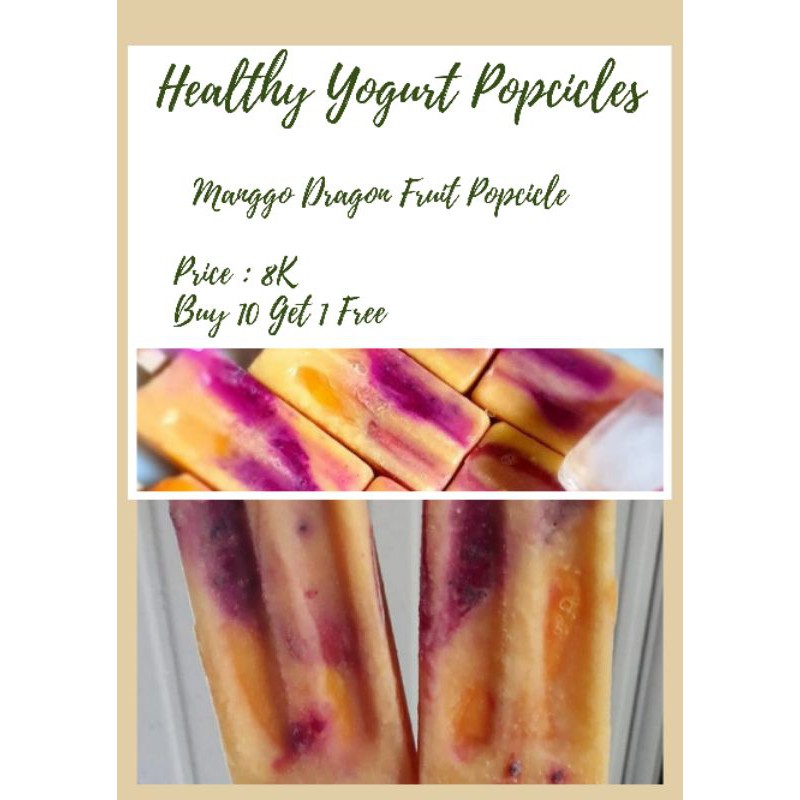 

Manggo Dragon Fruit Popcicle