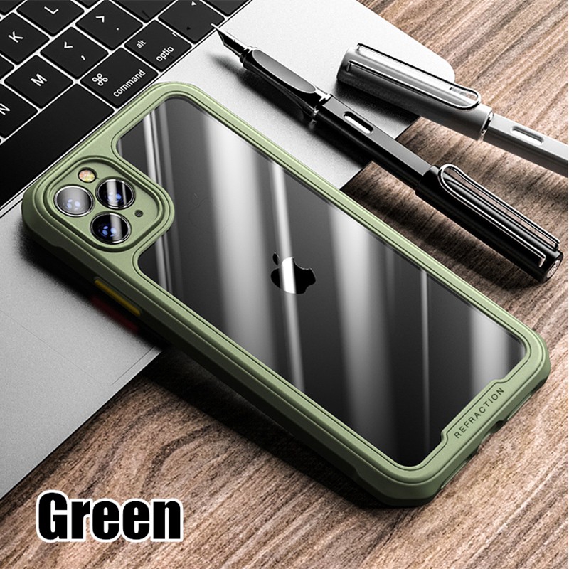 Case Pelindung Lensa Bahan TPU Transparan anti Jatuh Untuk iphone 7 8 plus X XR XS Max 11 Pro Max