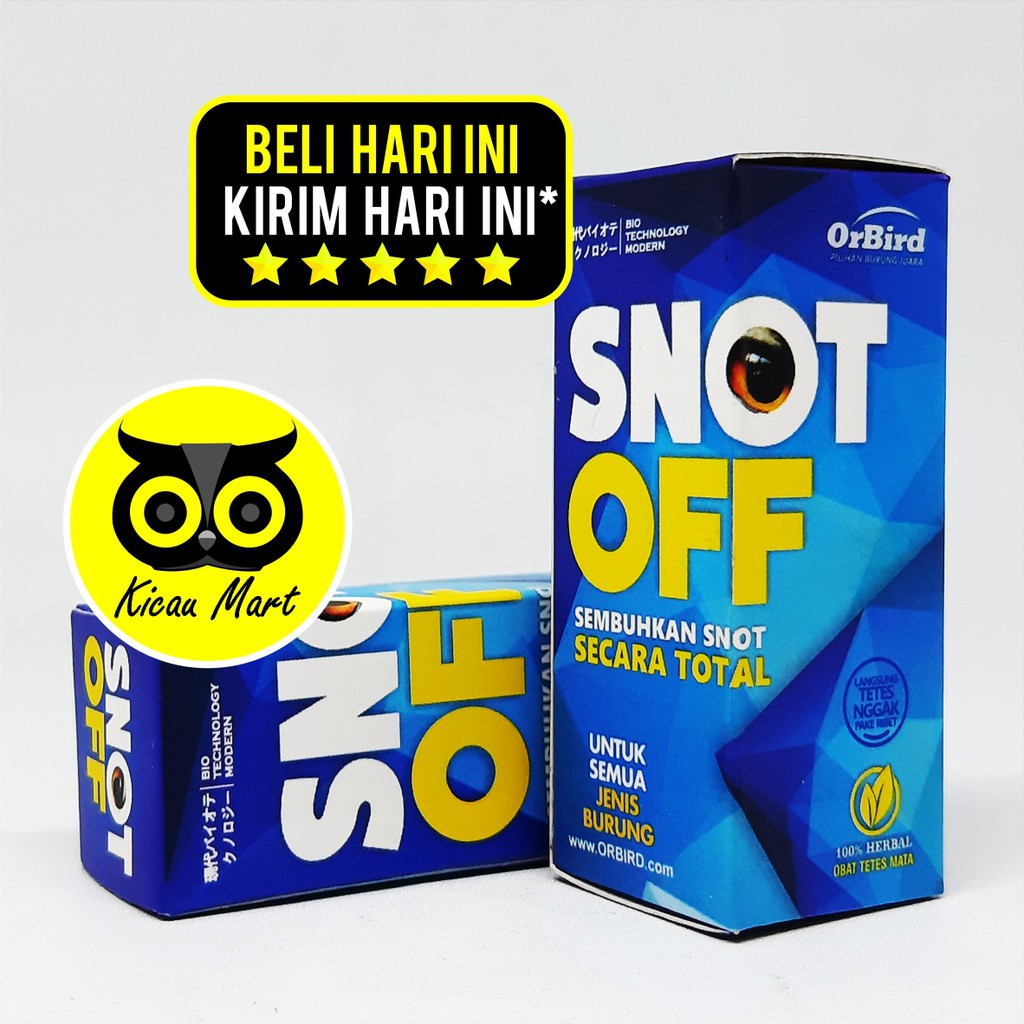 OBAT BURUNG SNOT OFF ORBIRD ATASI SAKIT MATA BENGKAK BERAIR MERAH GATAL TIDAK NAFSU MAKAN SNOTOFF