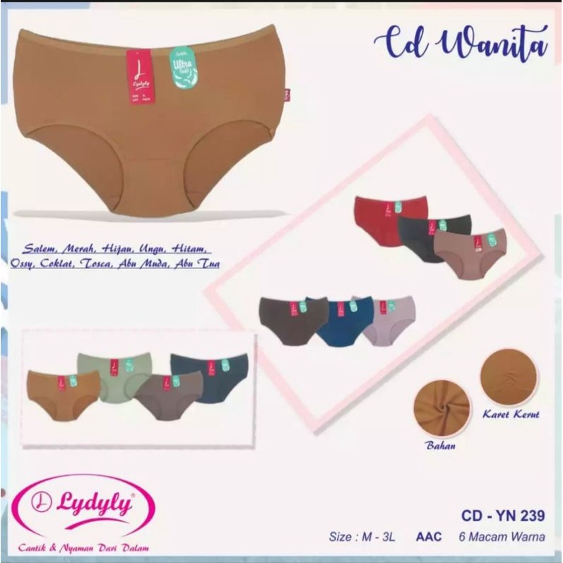 CD WANITA LYDYLY YN239 / Cd Cewek Lydyly / Celana Dalam Lydyly Wanita