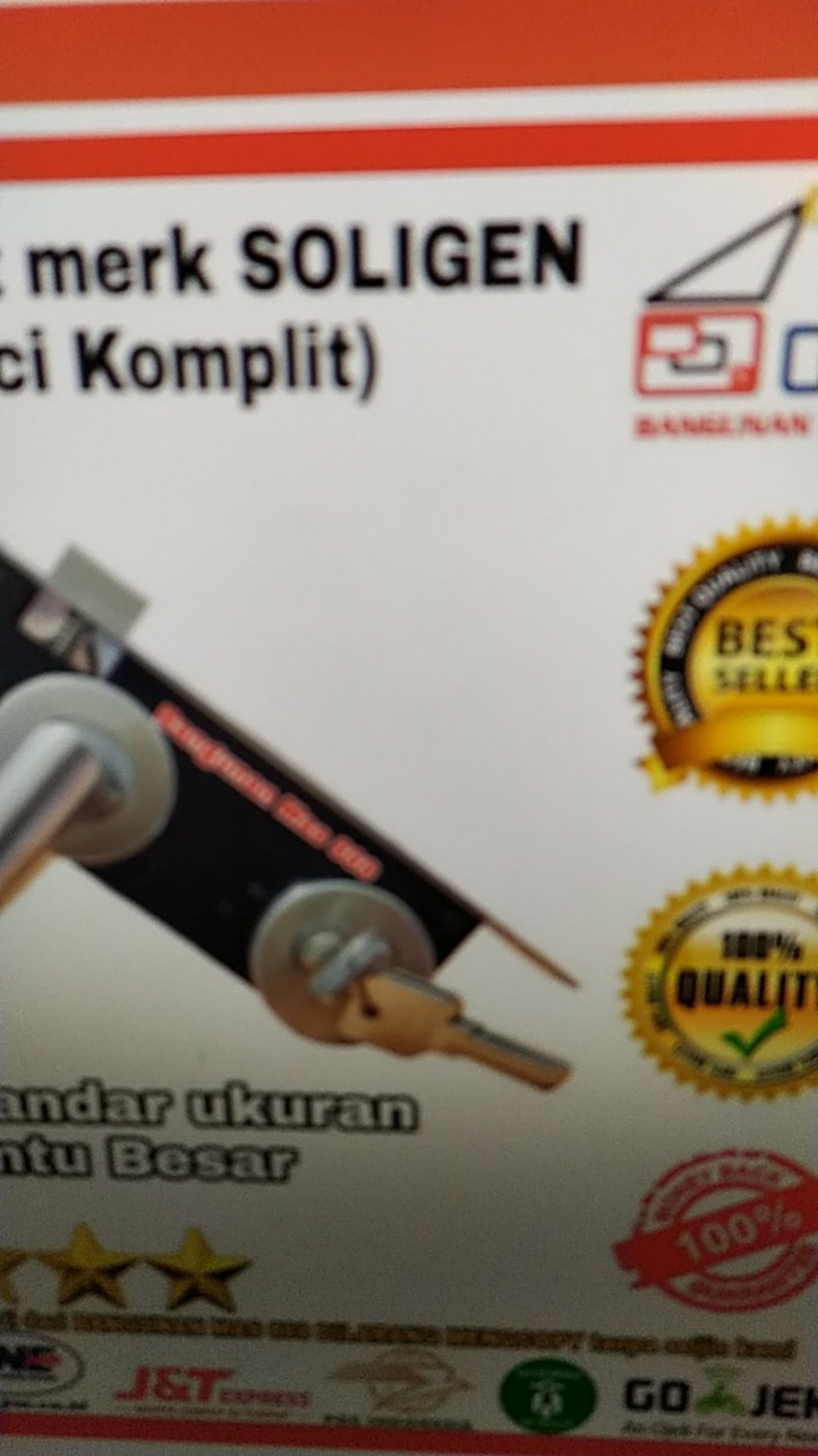 Kunci Hotel Soligen Dan Bodi Slg Tipe 003-s01 - Kunci Pintu Rosset Stainless - Kunci Pintu Pisah -
