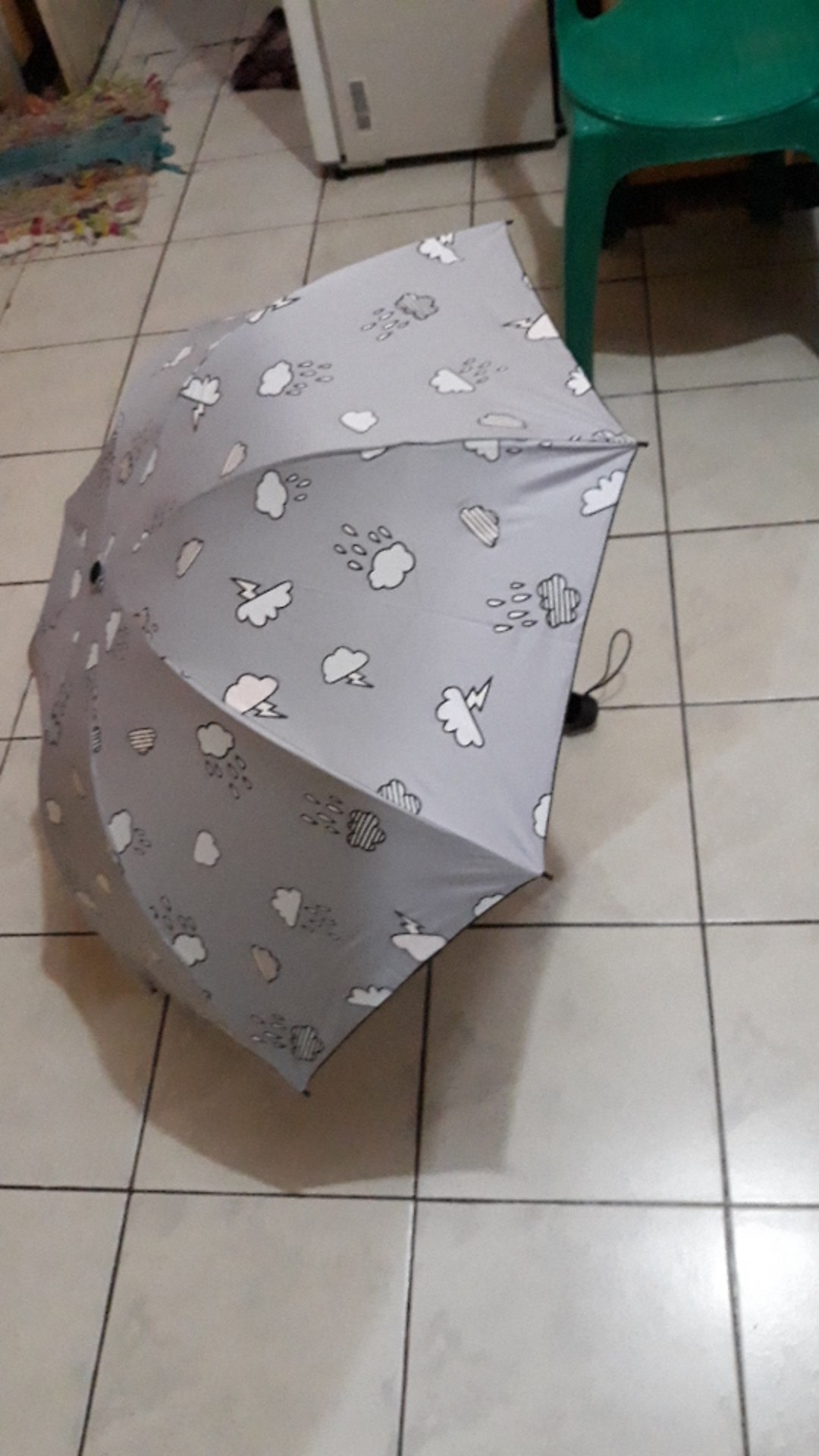 Payung Lipat Tabasa Rainy Cloud 8512 Korea Murah Kekinian Anti Uv