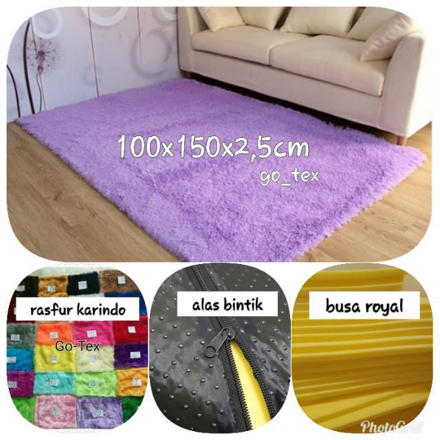 BERAT 1KG Karpet bulu rasfur lembut busa empuk BERAT 1KG Karpet bulu rasfur lembut busa empuk