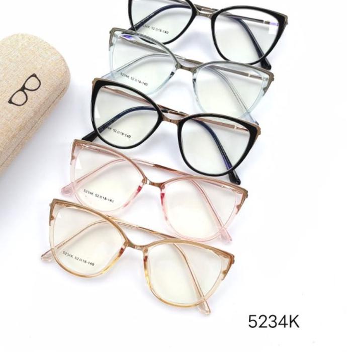 (TREN TERBARU) Frame Kacamata Cat Eye SS Terlaris Gratis Lensa Photocromic Minus Antiradiasi